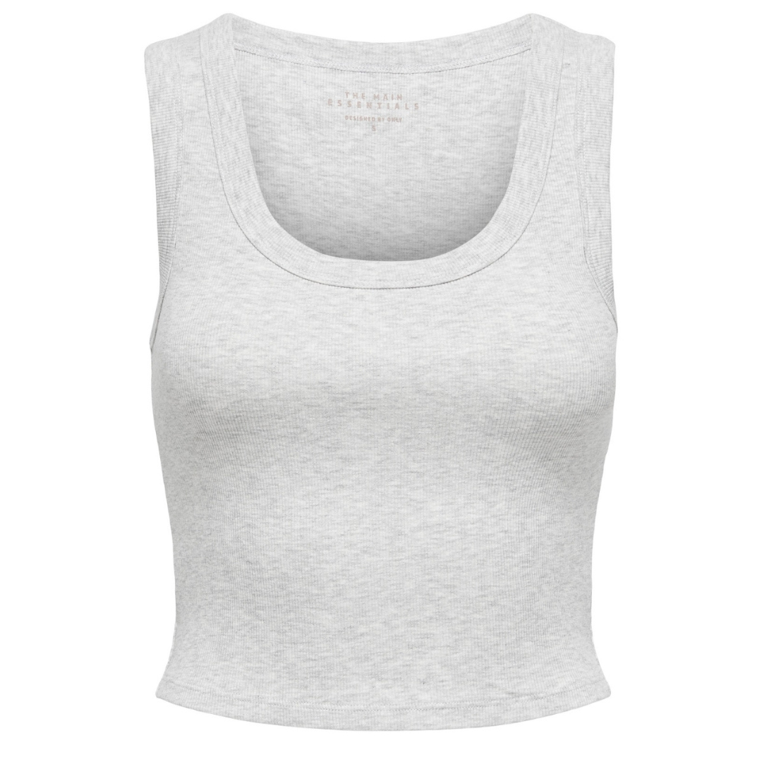 ONLY Siva Ženska Majica ONLEASY S/L TANK TOP CS JRS